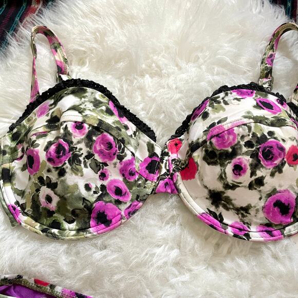 Seafolly Anthropologie 2 piece Floral Bikini US 6 / Small - Picture 2 of 10